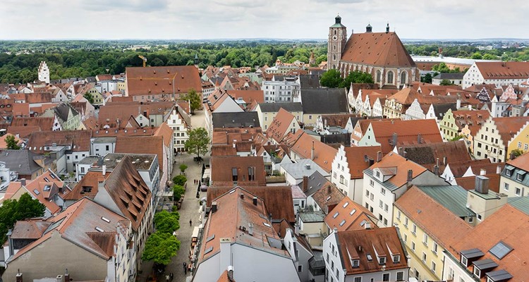 phong cách cổ điển phố cổ Ingolstadt