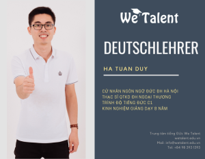 Giáo viên trung tâm tiếng Đức We Talent